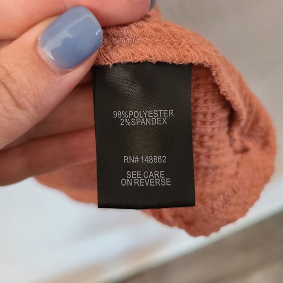 Torrid Women's Sz 0/ US Sz L Textured Knit Off-Shoulder Babydoll Top Shortsleeve - Picture 7 of 10